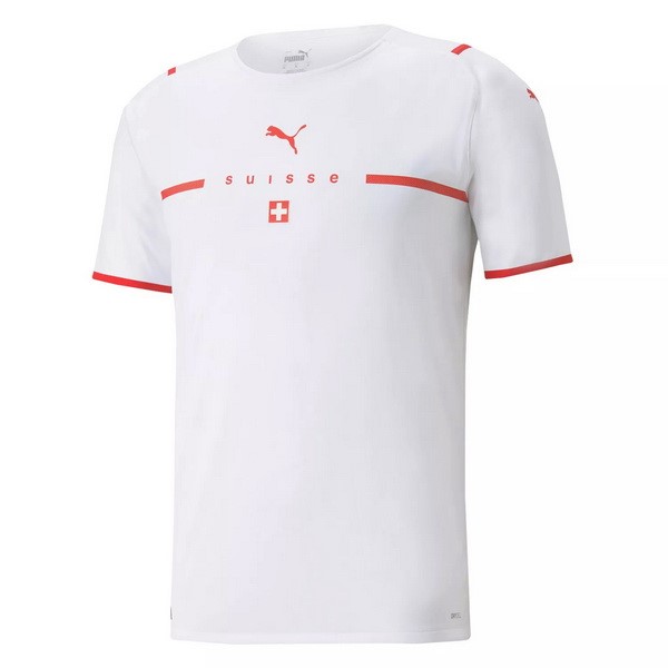 Authentic Camiseta Suiza 2ª 2021 Blanco